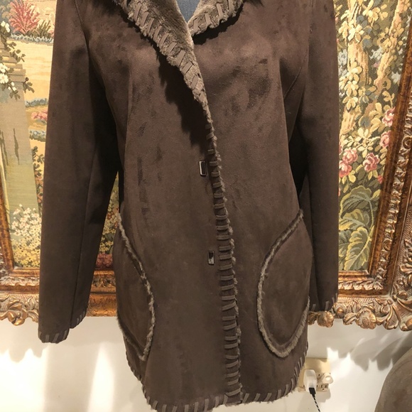 1 Madison Women's Fur Hooded Jacket BEAUTIFUL - Picture 2 of 7